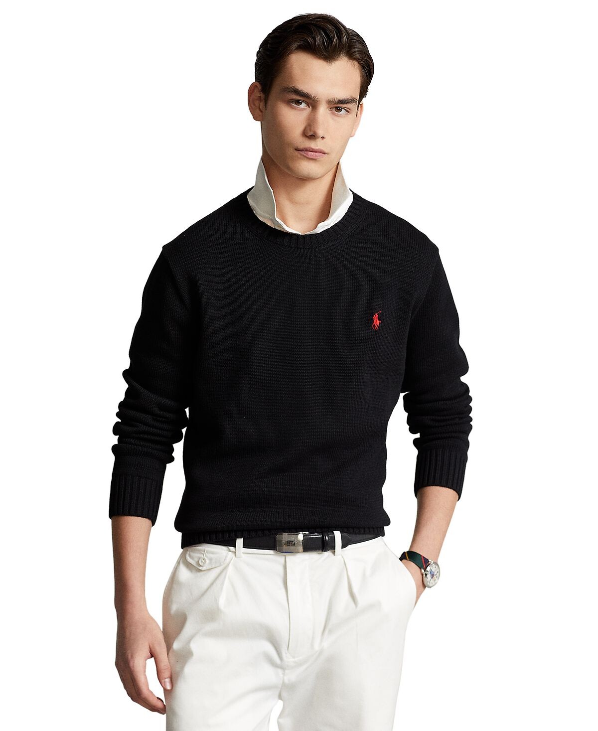 

Мужской хлопковый свитер с круглым вырезом Polo Ralph Lauren, мульти