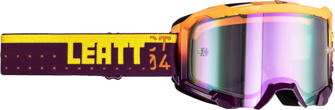 Очки Leatt Velocity 4.5 Iriz CT для мотокросса, пурпурно-желтые