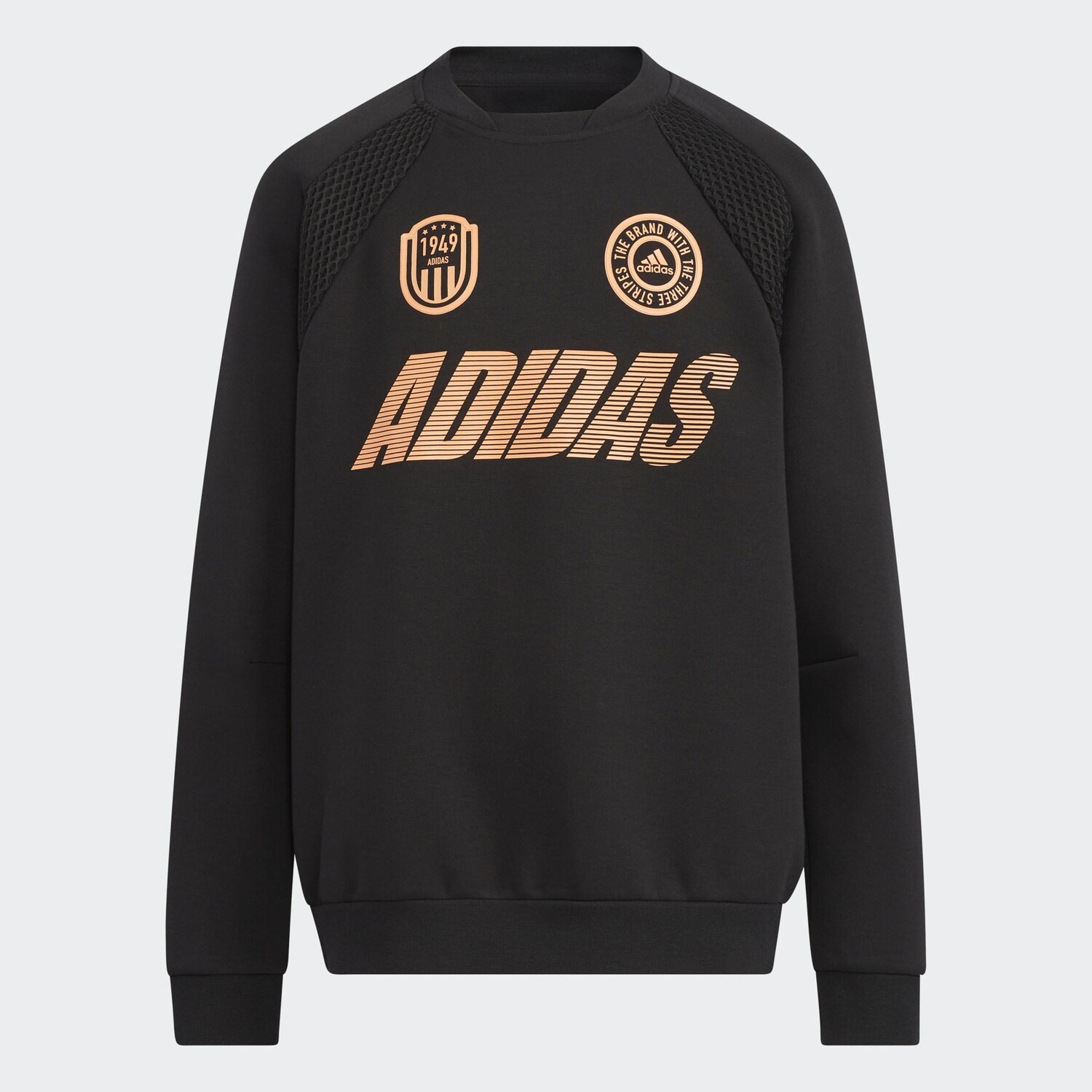 

Свитшот adidas, черный/оранжево-коричневый