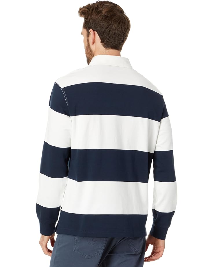 Рубашка AG Jeans Wade Rugby Shirt, цвет Ocean Storm/White
