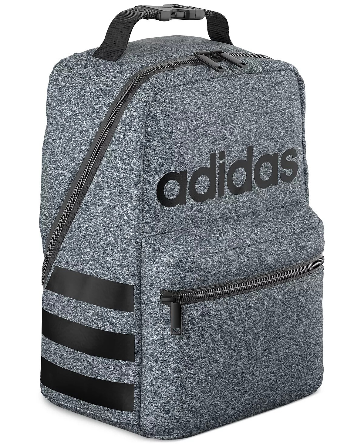

Сумка для ланча Santiago 2 с логотипом и тремя полосками Adidas, джерси серый оникс/черный