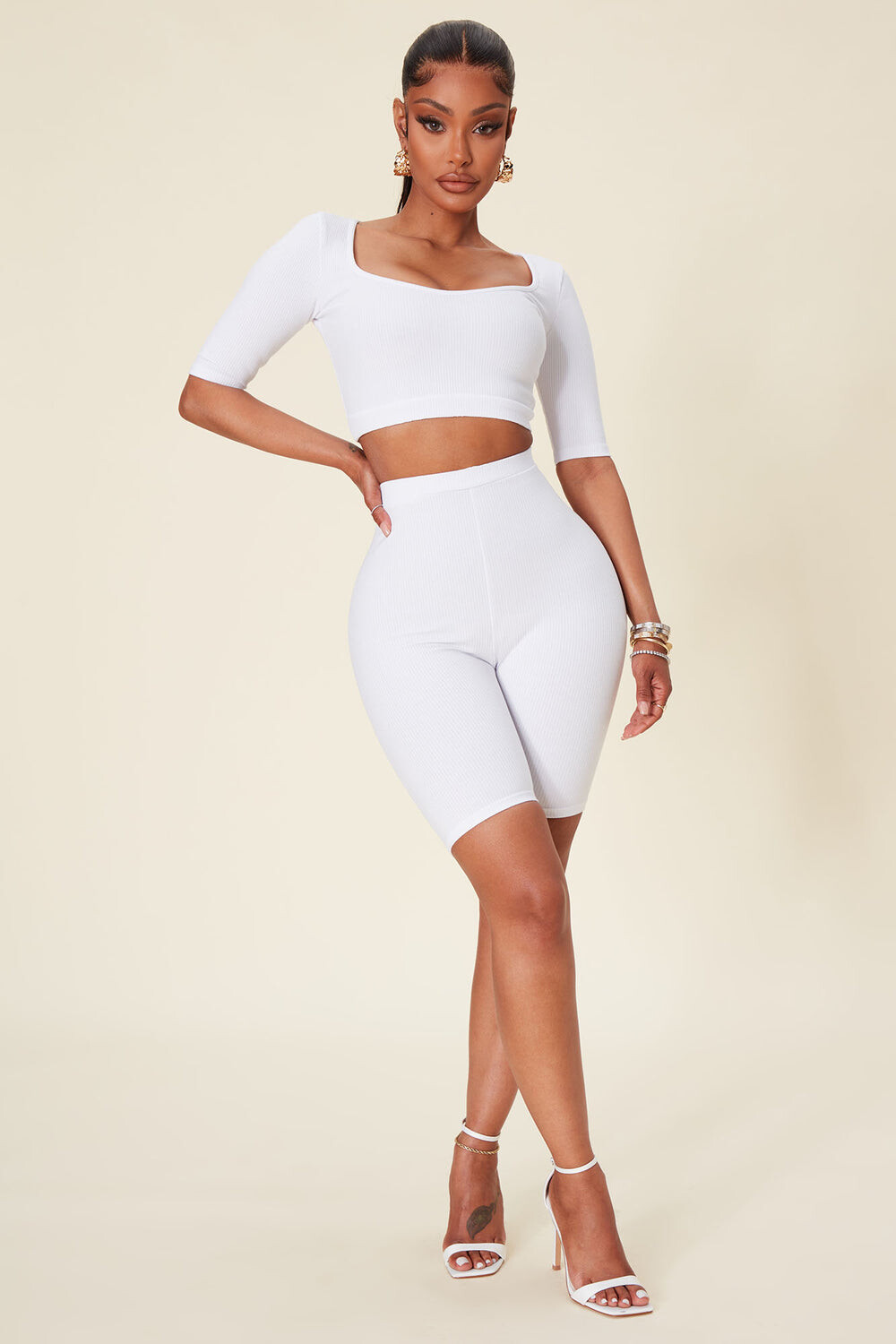

Шорты Fashion Nova ST1783FN, белый