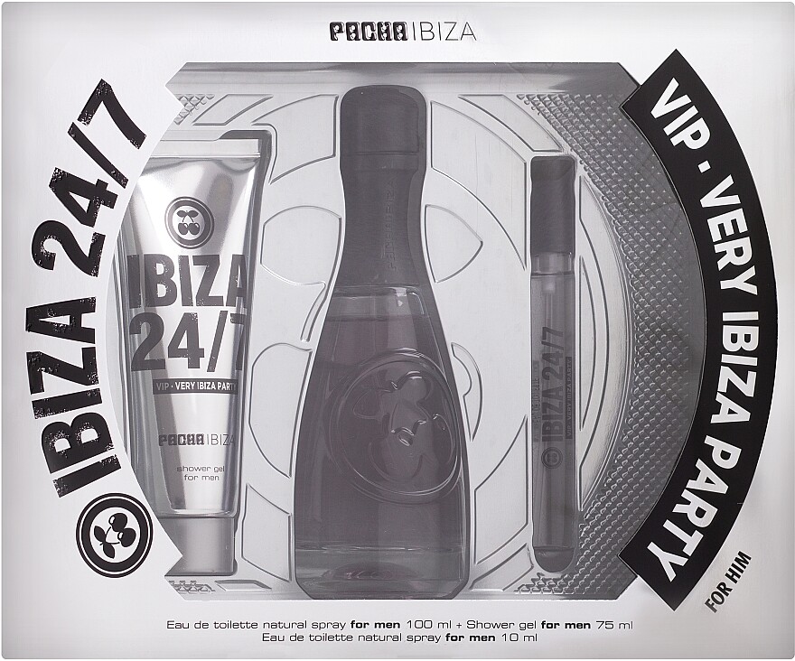 

Парфюмерный набор Pacha Ibiza Ibiza 24/7 VIP For Him Very Ibiza Party