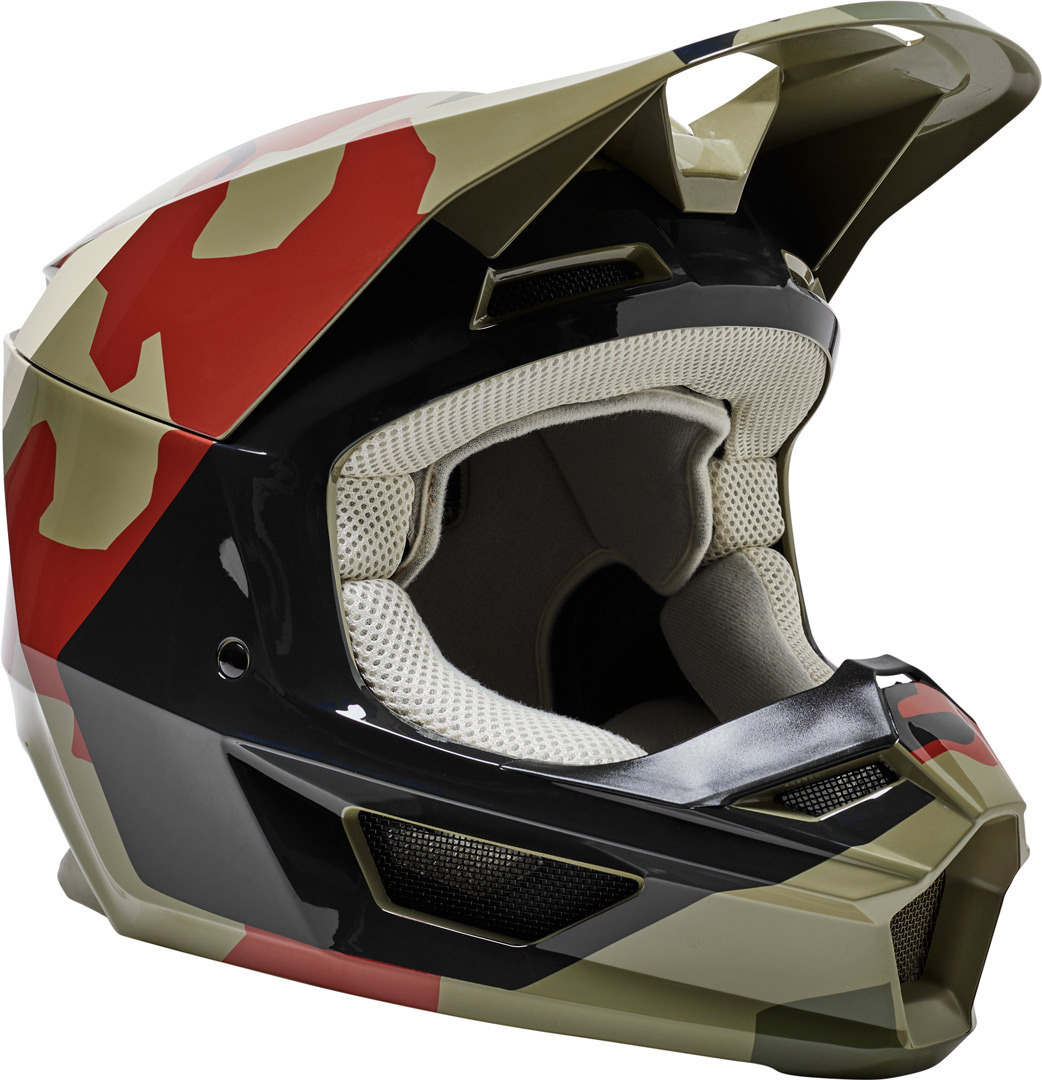 Шлем FOX V1 BNKR для мотокросса, камуфляжный