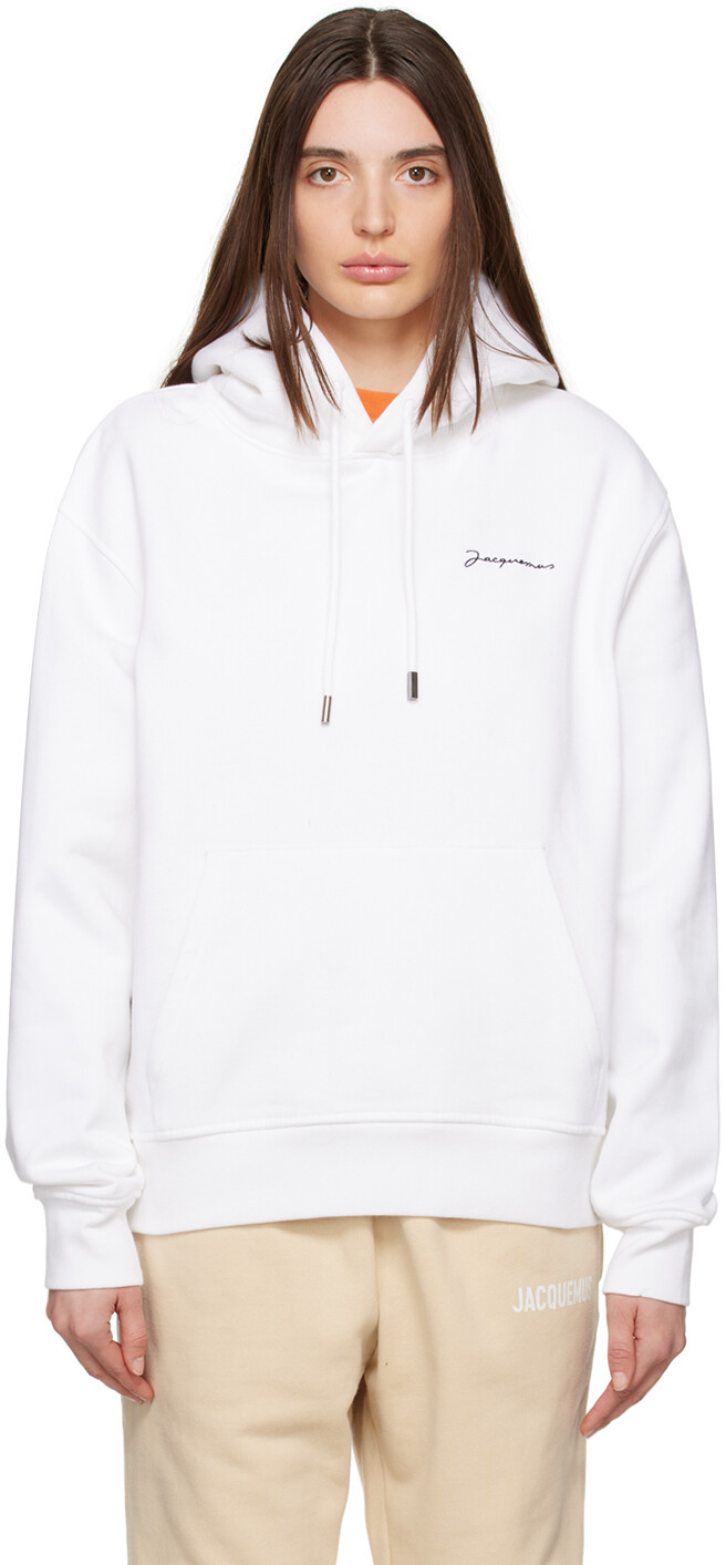 

Белая худи Le Sweatshirt Brodé Jacquemus, Белый