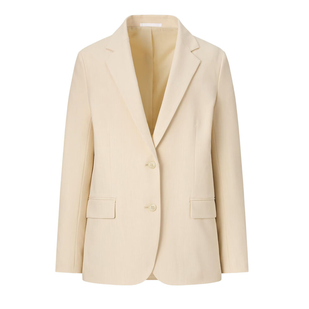 

Пиджак Uniqlo Relaxed Tailored, кремовый, Бежевый