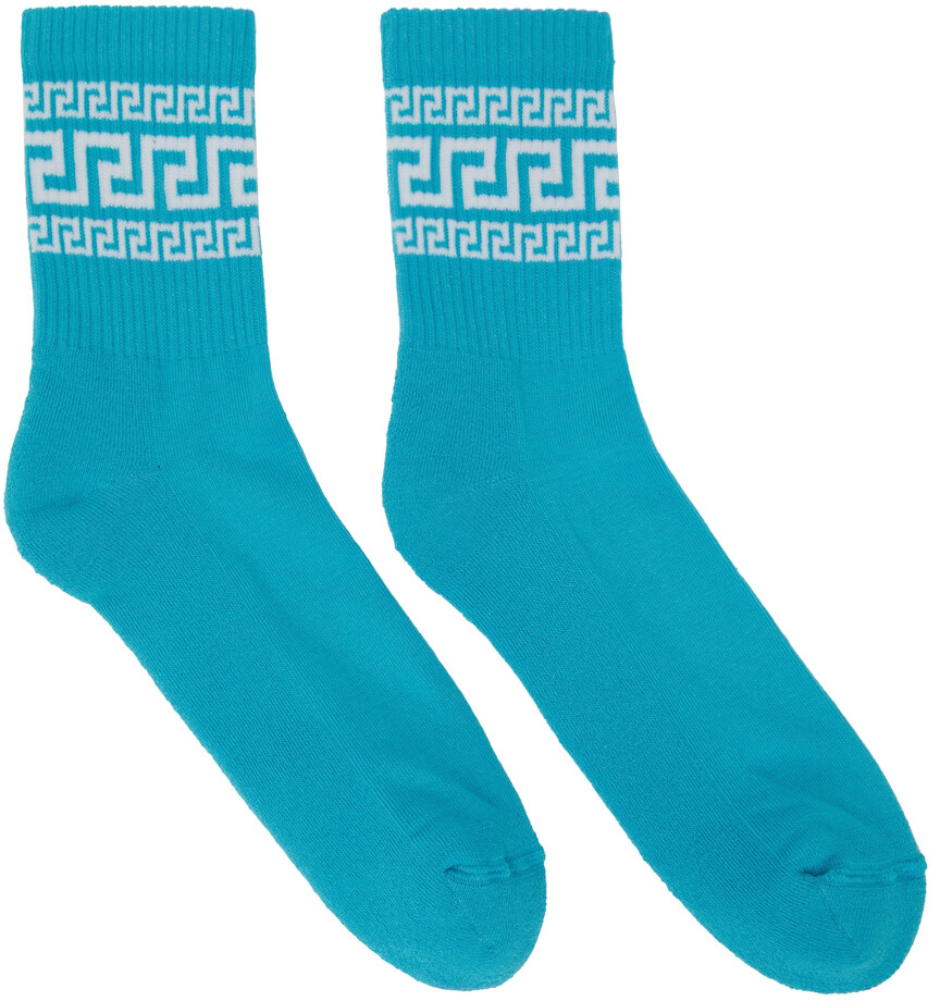 

Синие спортивные носки Greca Versace