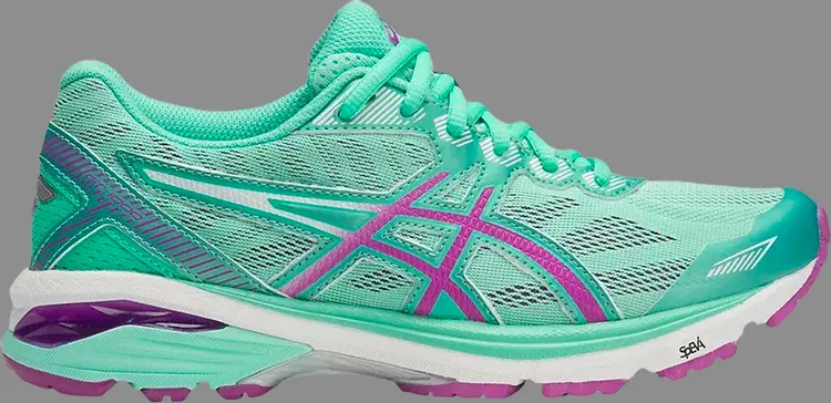 

Кроссовки wmns gt 1000 5 wide 'mint orchid' Asics, зеленый