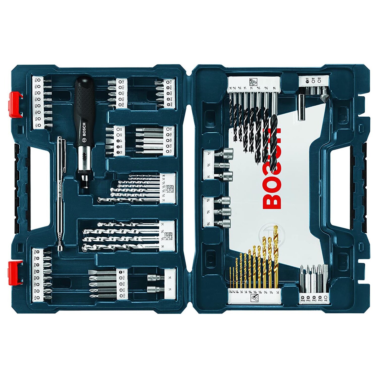 

Набор сверл и бит Bosch MS4091, 91 шт