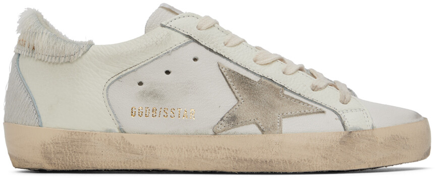 

Белые кроссовки Super-Star Golden Goose
