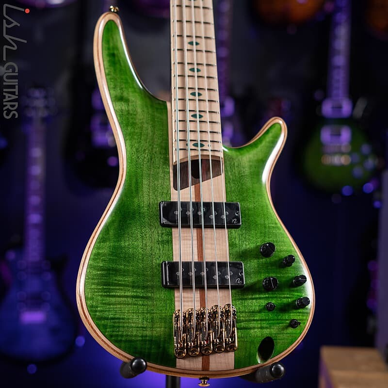 

Ibanez Premium SR5FMDX Bass Emerald Green Low Gloss
