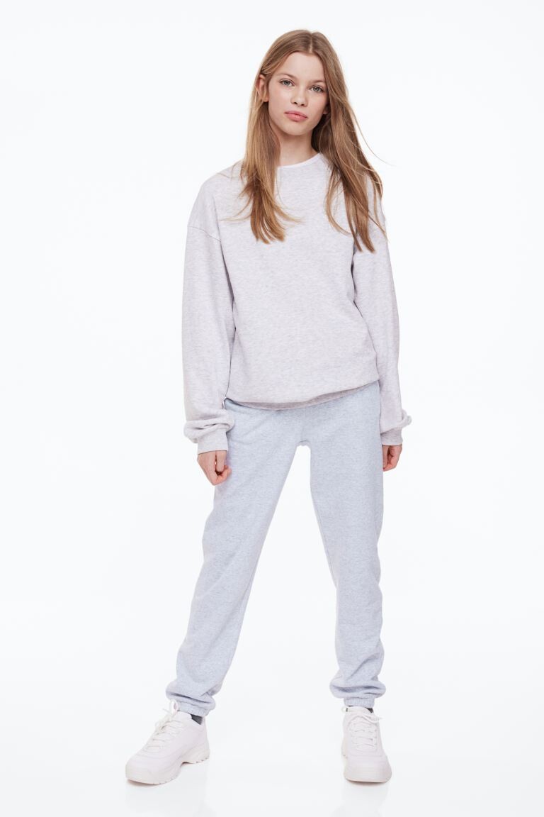 

Джоггеры H&M, светло-серый меланж