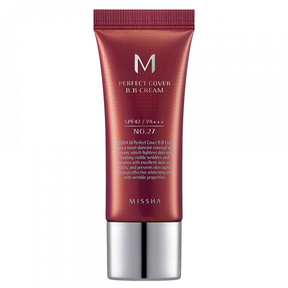

Missha M Perfect Cover BB Cream SPF42/PA+++ Многофункциональный BB крем №27 Медово-бежевый 20мл