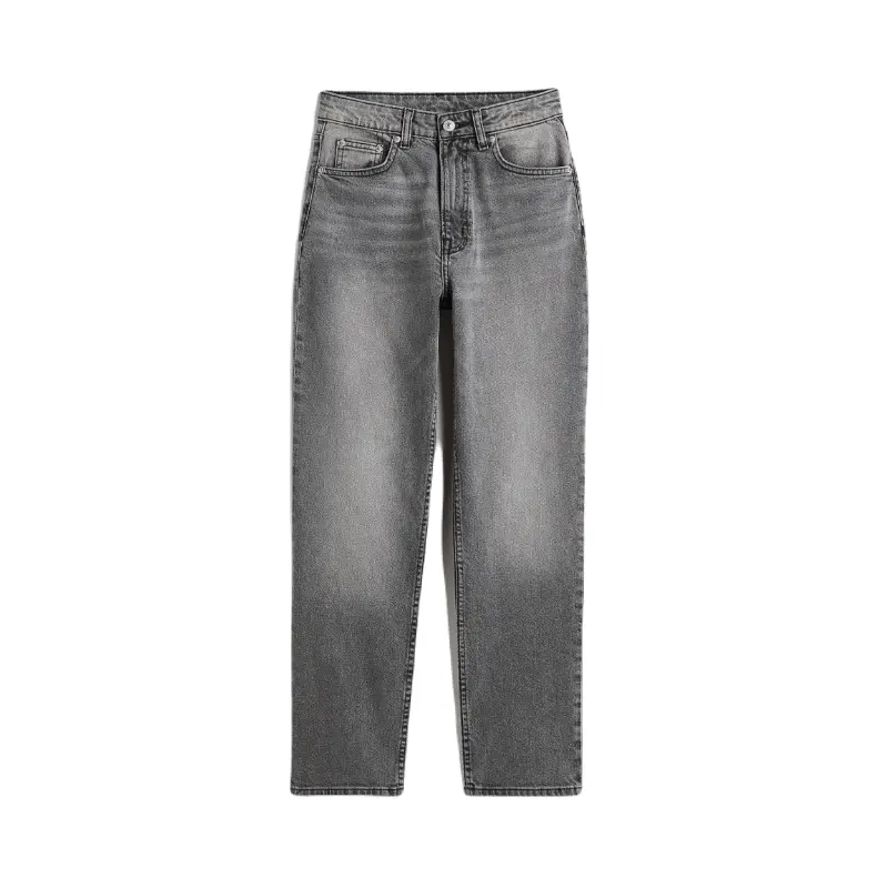 

Джинсы H&M Slim Straight High Ankle, серый