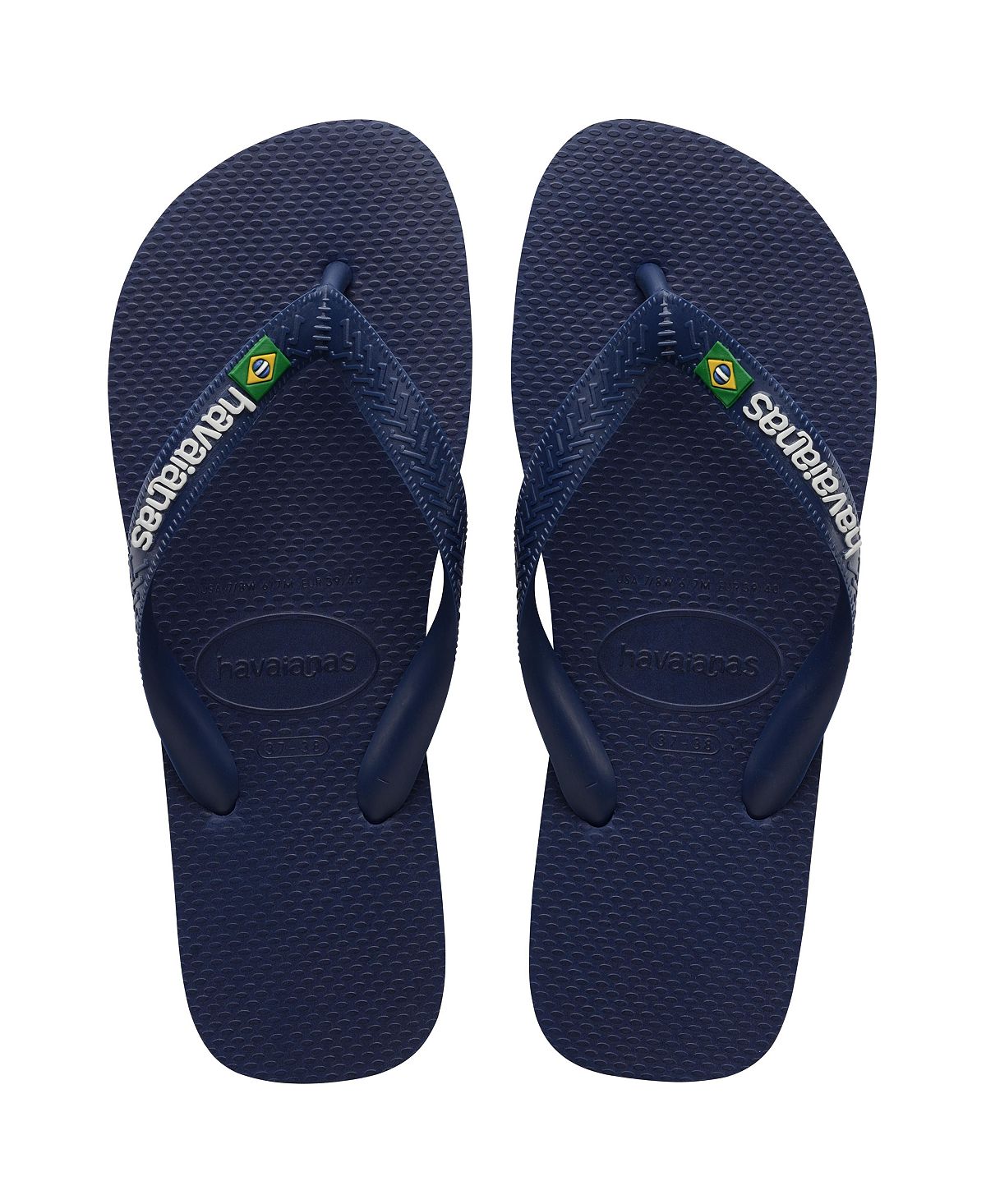 Мужские шлепанцы с логотипом brazil logo Havaianas, темно-синий - фото