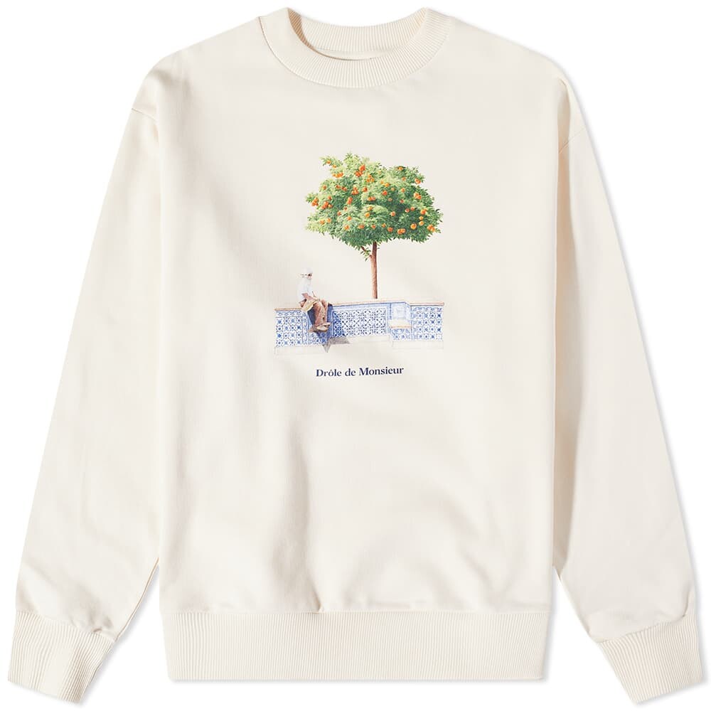 

Толстовка Drôle de Monsieur Crew Sweat, Белый
