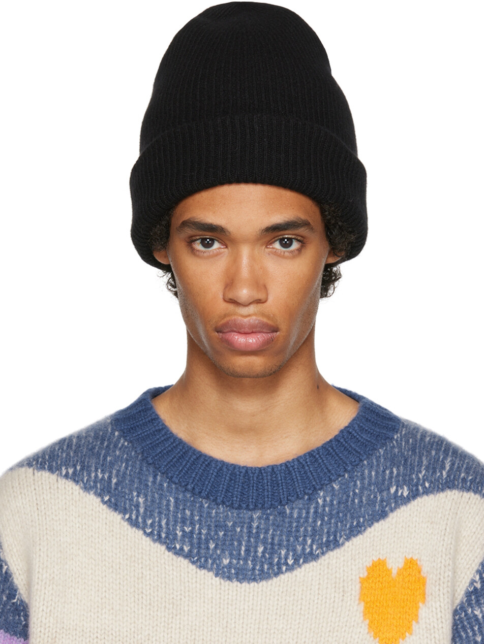 

SSENSE Эксклюзивная черная шапка Parker Beanie The Elder Statesman