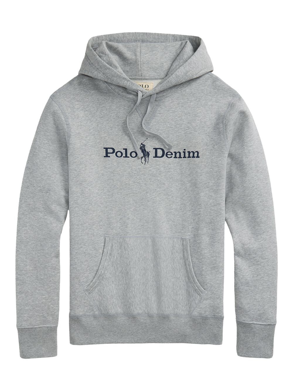 

Худи из смесового хлопка с логотипом Polo Ralph Lauren, серый