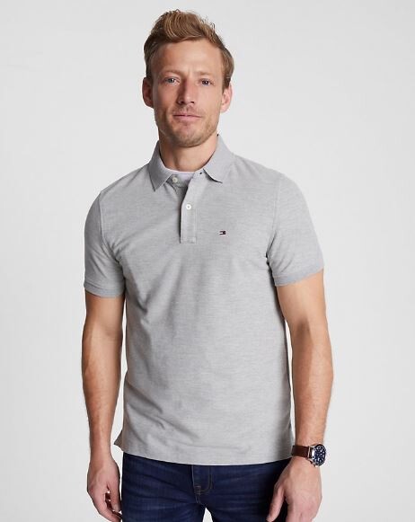 

Футболка-поло Tommy Hilfiger Regular Fit, серый