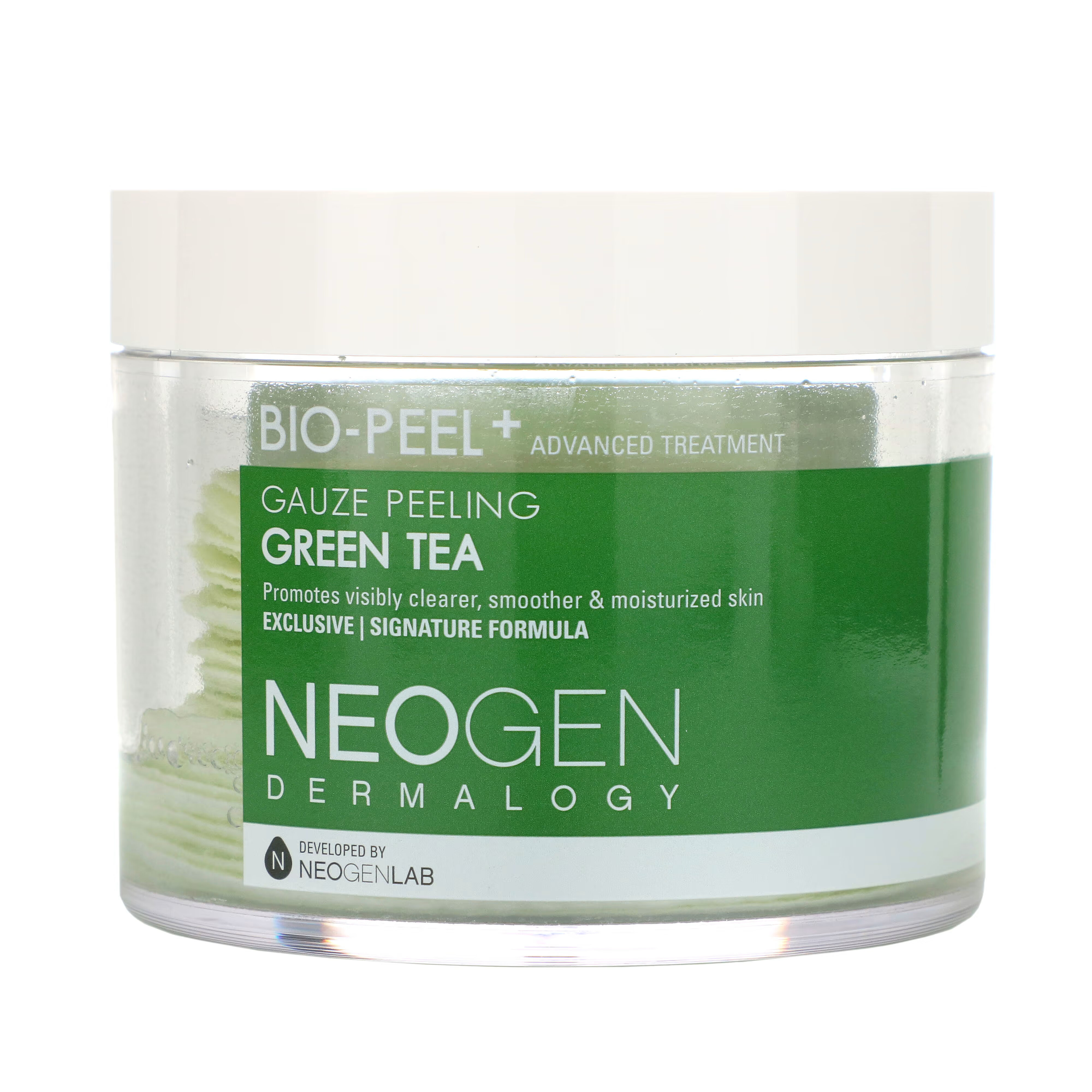 Neogen, Bio-Peel, диски для пилинга, зеленый чай, 30 шт., 200 мл - фото