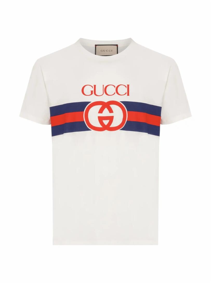 

Хлопковая футболка с логотипом Gucci