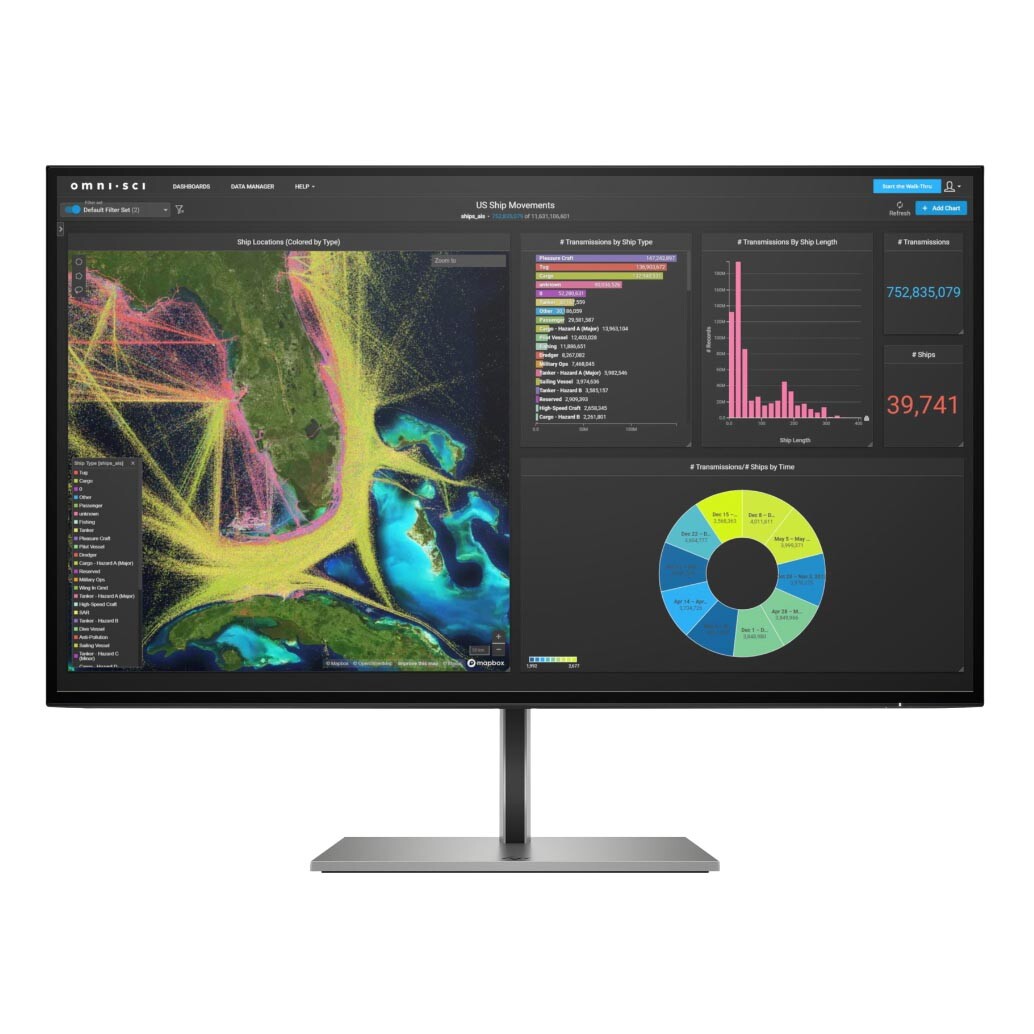 Монитор HP Z27k G3 27'', 3840 x 2160, IPS, серый монитор lg ultrafine 27un850 w 27 3840 x 2160 4k ips белый