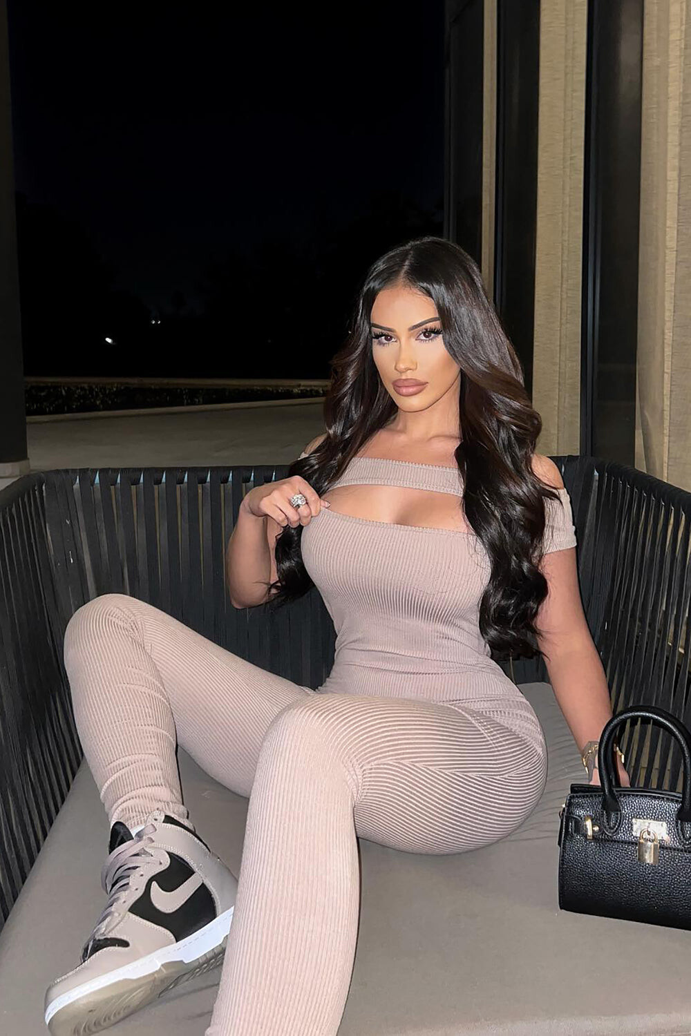 

Комбинезон Fashion Nova GP1753, серо-коричневый