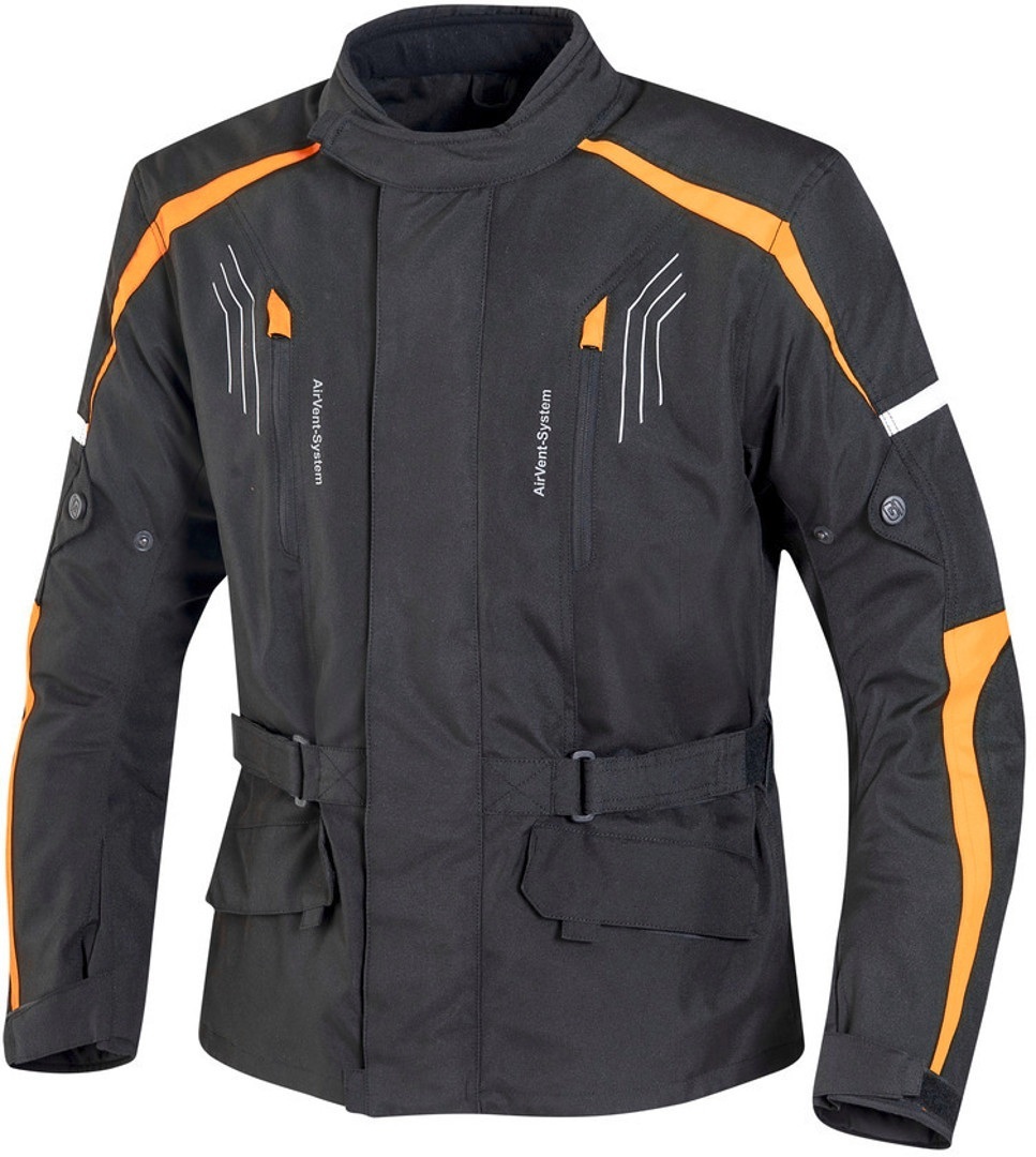 Куртка текстильная GMS Dayton мотоциклетная, черный/оранжевый куртка размер 44 оранжевый черный
