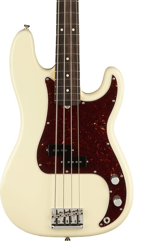 

Бас-гитара Fender American Professional II Precision Bass RW Olympic White с футляром