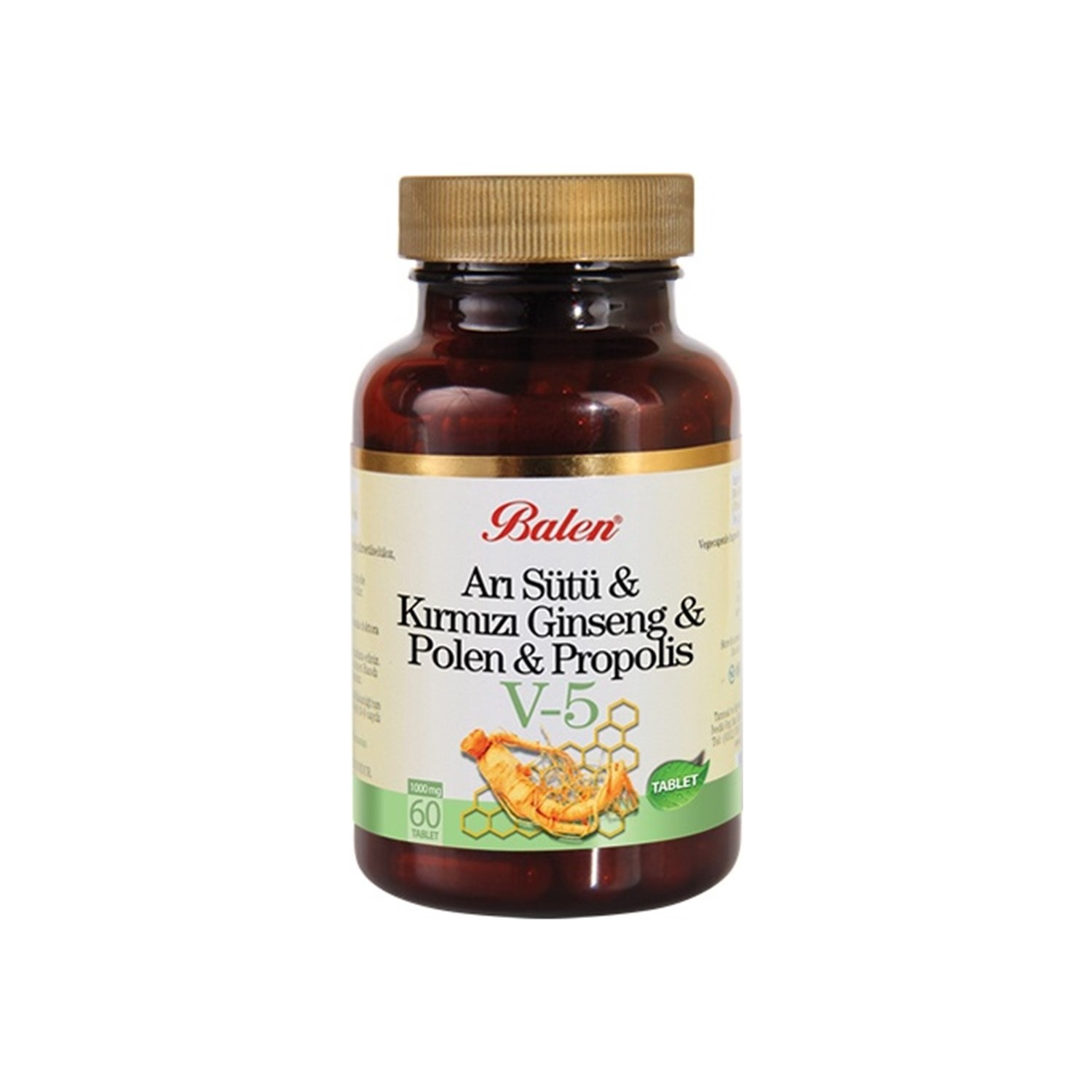 Пищевая добавка Balen V5 1015 мг, 60 таблеток cosrx cream propolis light propolis honey royal jelly extract 2 19 fl oz 65 ml