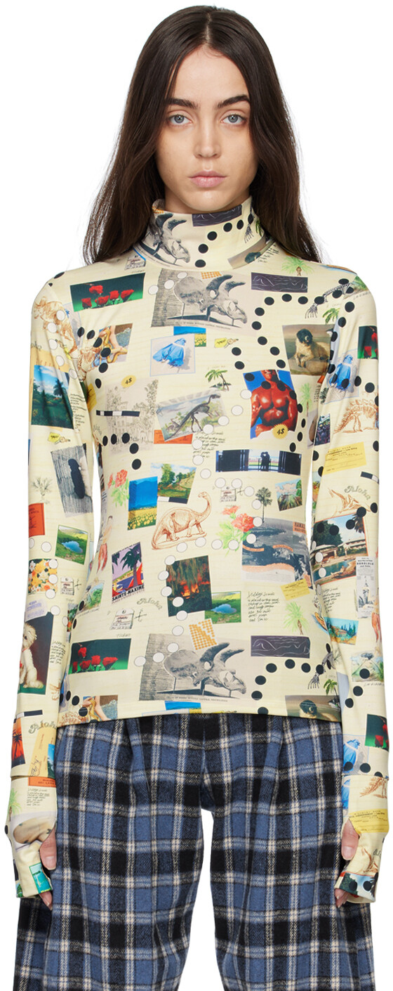 

Желтая водолазка Collage Kijun