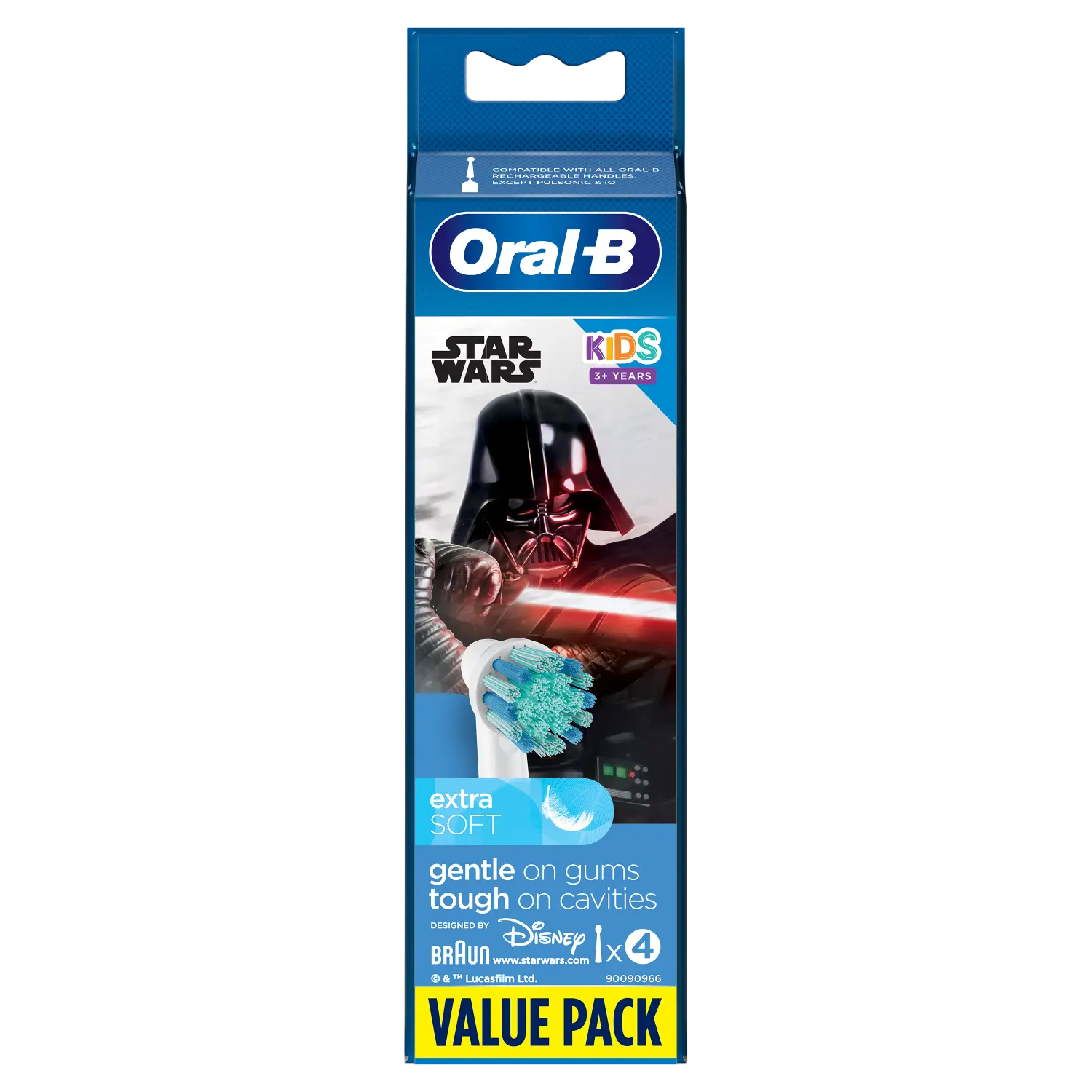 

Oral-B Star Wars Kids насадки для электрической зубной щетки, 4 шт/1 упаковка