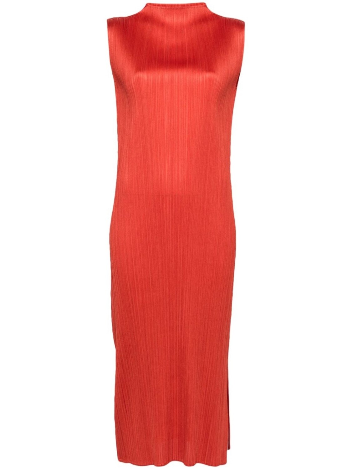 

Pleats Please Issey Miyake платье миди Monthly Colors: April, красный