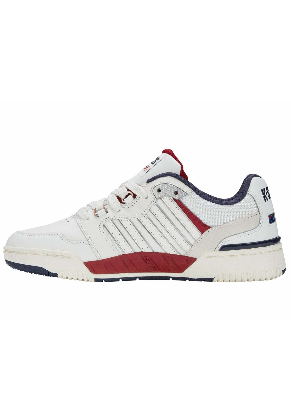 

Низкие кроссовки RIVAL K-SWISS, ярко-белый тибетско-красный бушлат