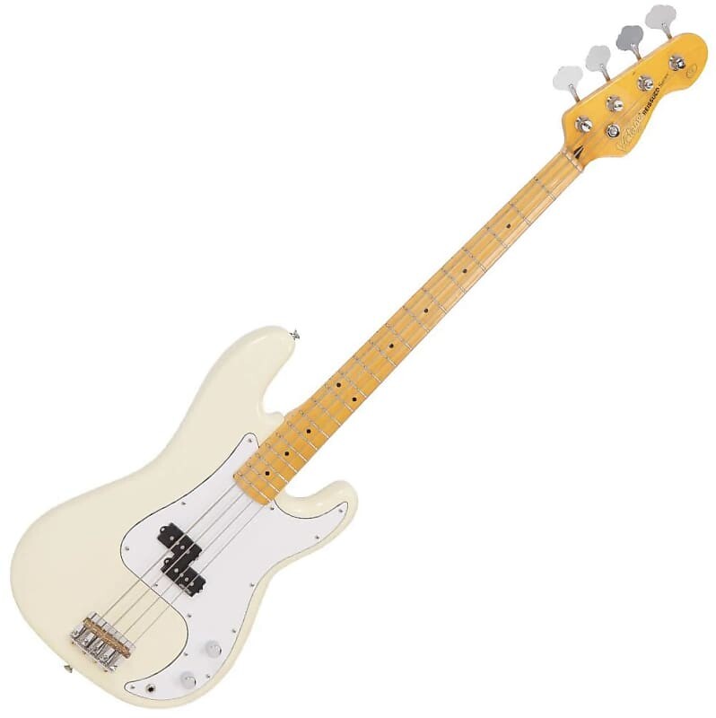 

Басс гитара Vintage Vintage V4MVW Reissue Maple Neck - Vintage White