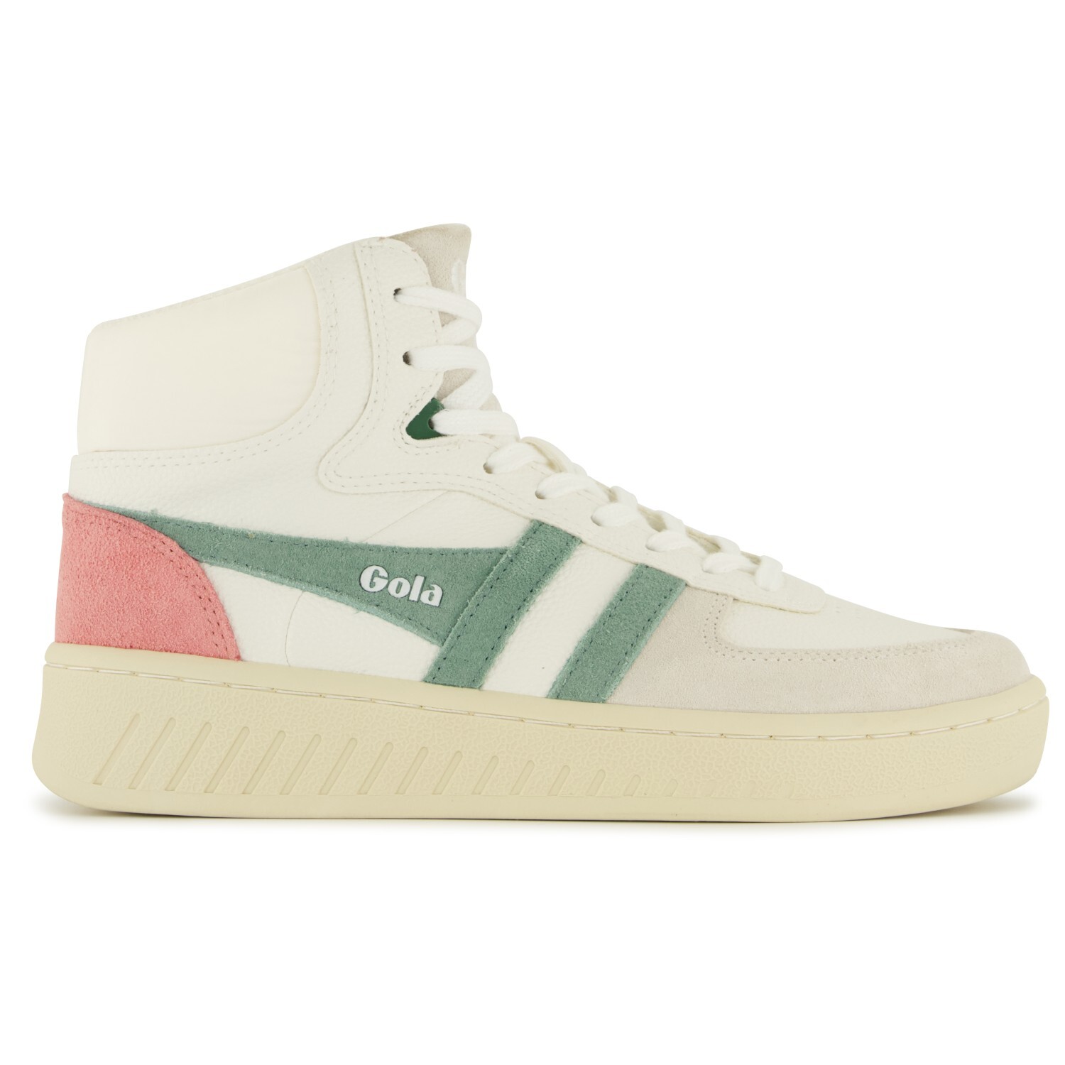 

Кроссовки Gola Women's Slam Trident, цвет White/Green Mist/Coral Pink