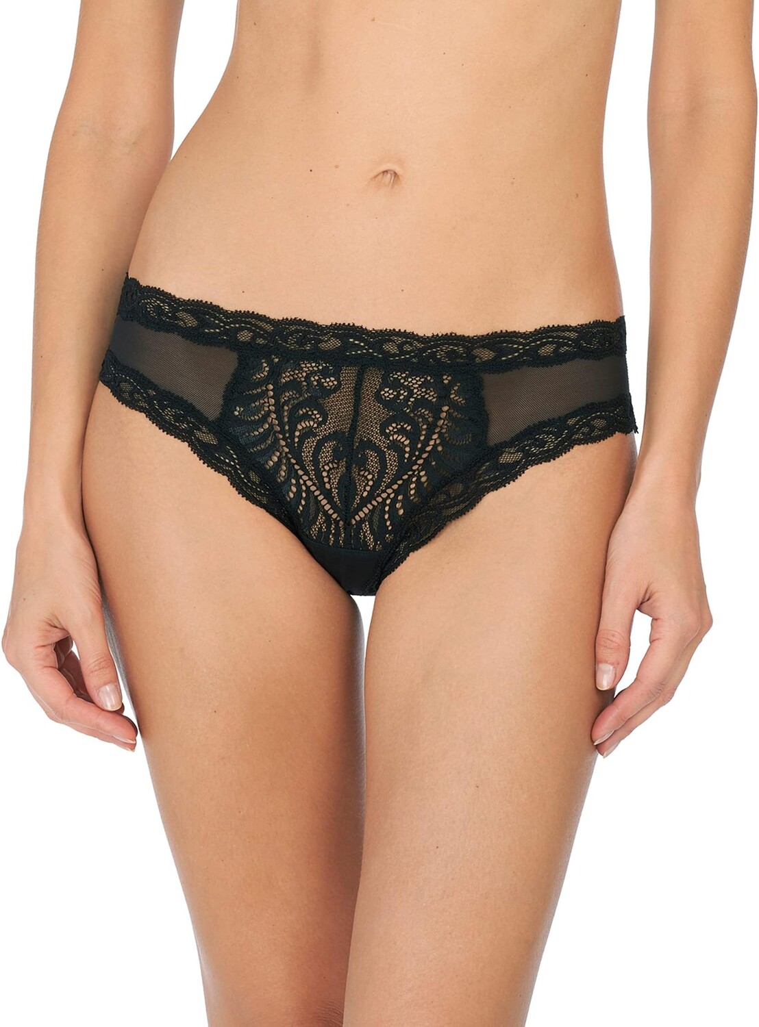 

Трусики бикини с перьями Natori, черный