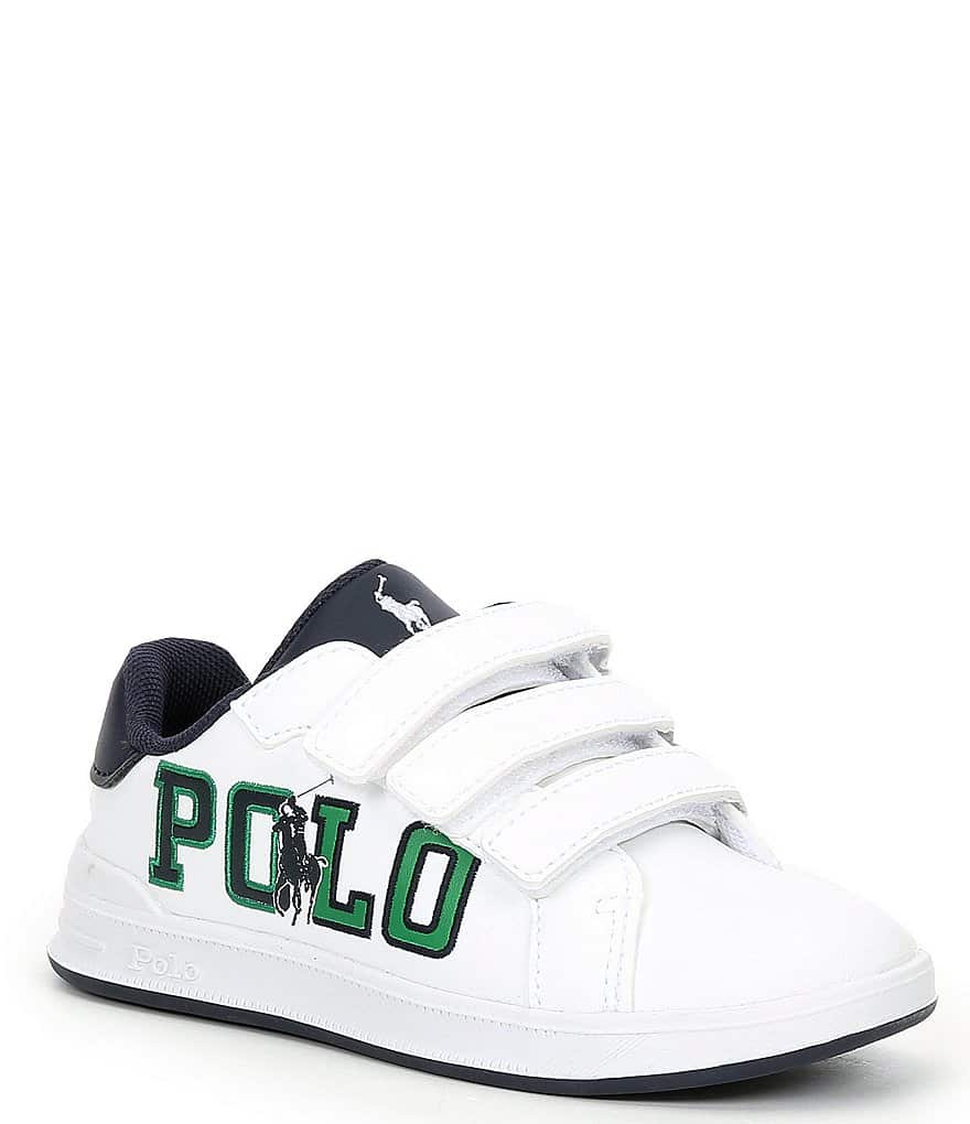Кроссовки Polo Ralph Lauren для мальчиков Heritage Court III с рисунком EZ (для младенцев), белый