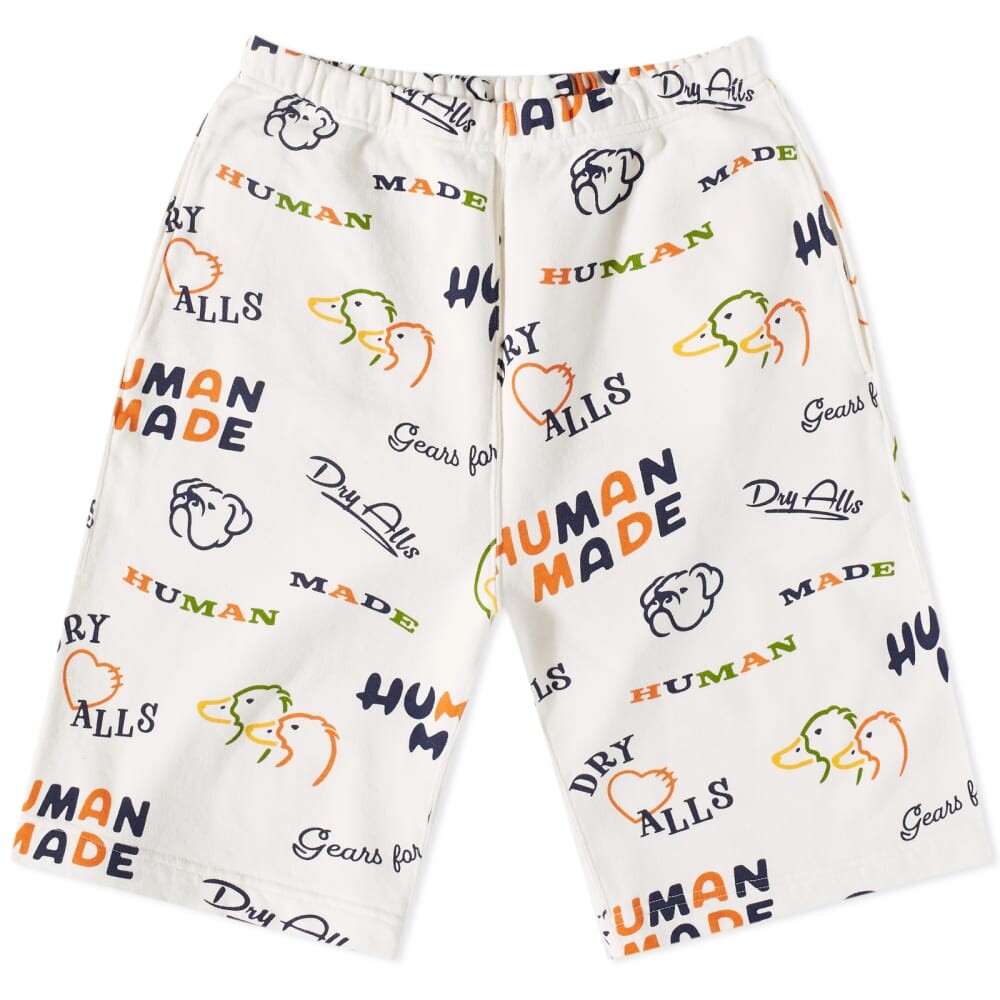 

Спортивные шорты с принтом Human Made, белый