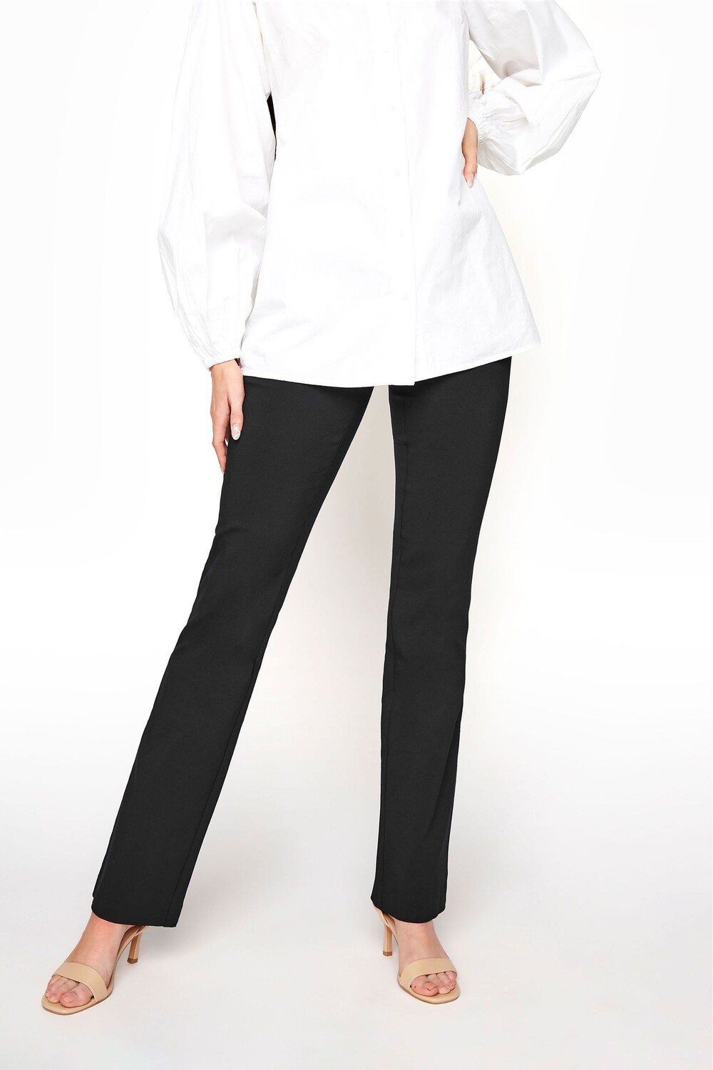 

Брюки Bi-Stretch с расклешенными штанинами Long Tall Sally, черный