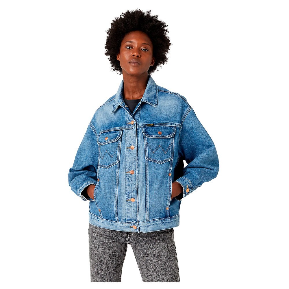 

Куртка Wrangler Jumbo Trucker Denim, синий