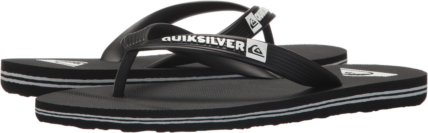 

Шлепанцы Molokai Youth Quiksilver, цвет Black/Black/White