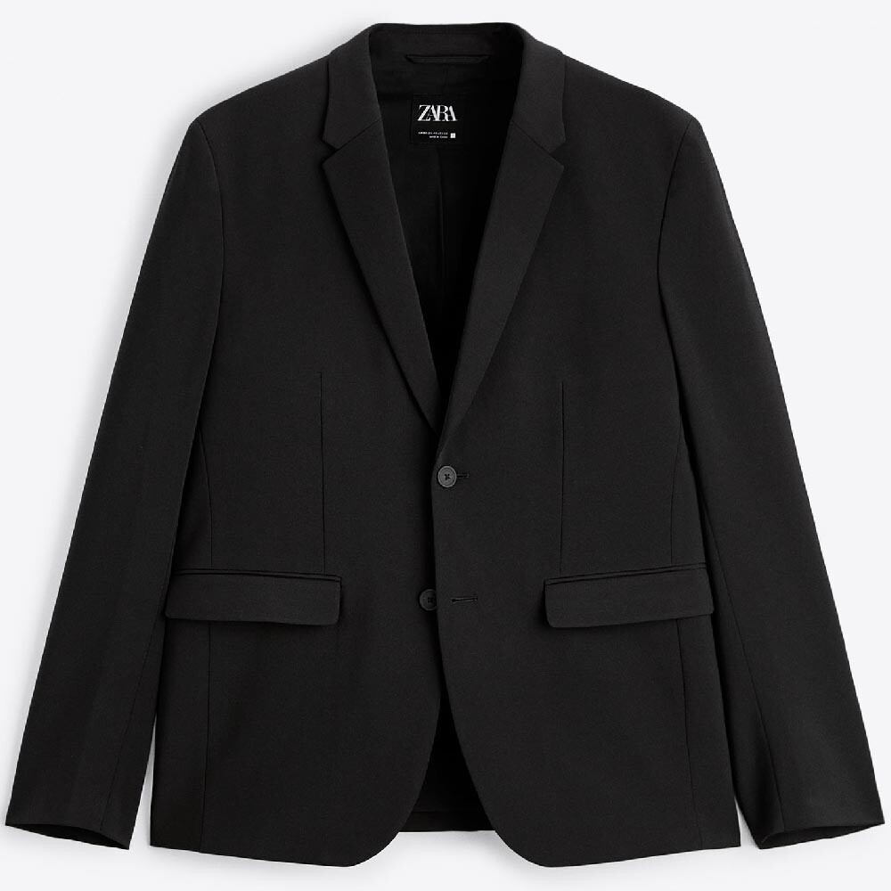 

Пиджак Zara Suit Technical, черный