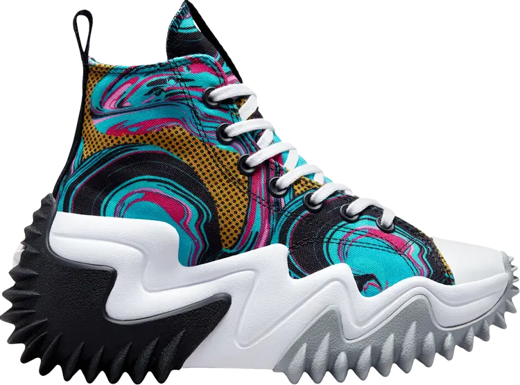 

Кроссовки Converse Run Star Motion Platform High 90s Marbled, разноцветный