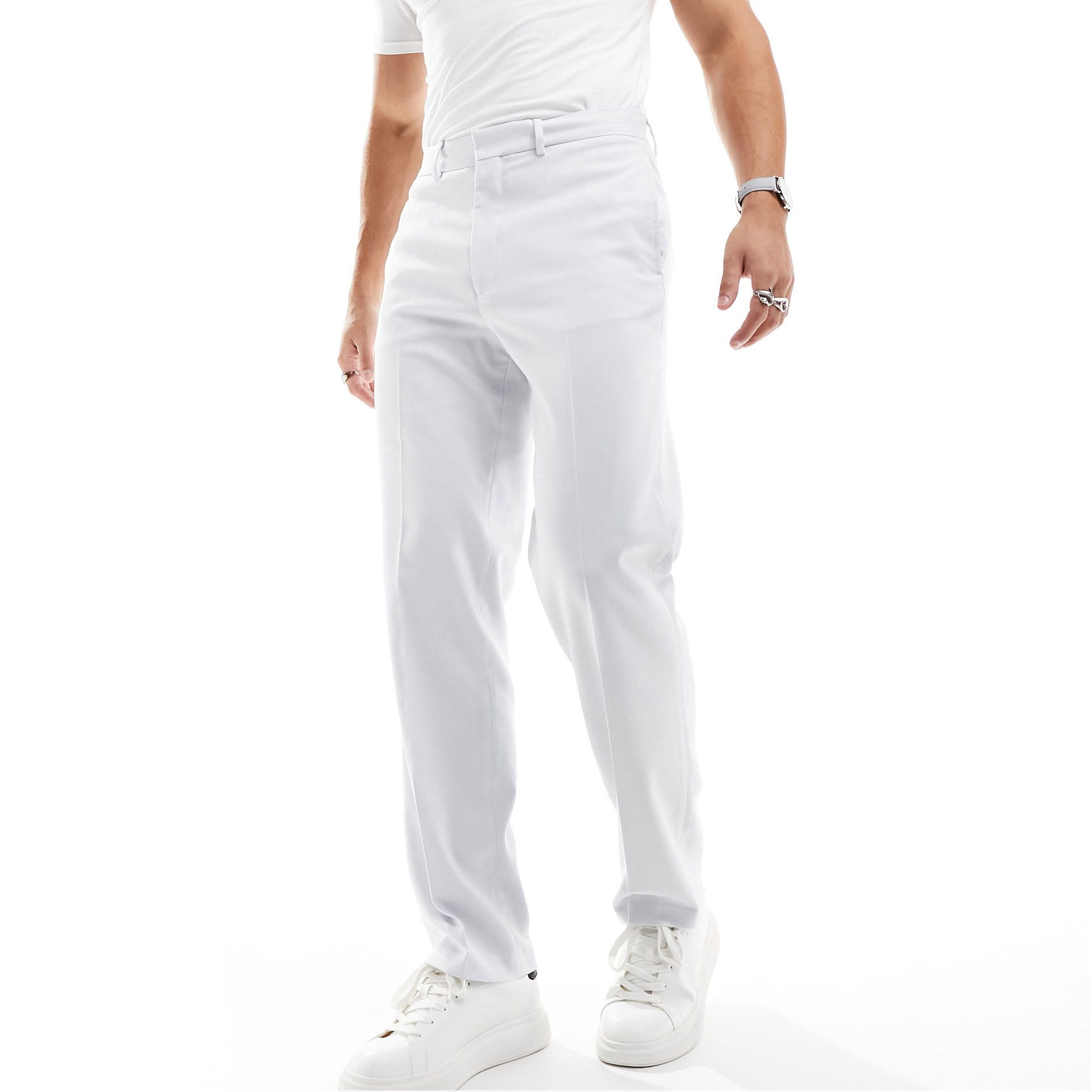 Брюки Asos Design Straight Smart , светло-серый брюки asos красивые 38 размер