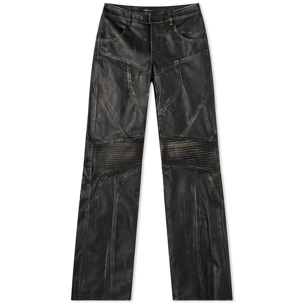 

Брюки Blumarine Leather Trouser, Черный