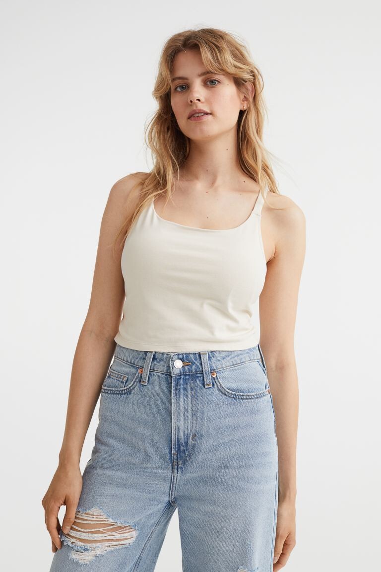 

MAMA Топ для кормления, 2 шт. H&M, черный/бледно-розовый/светло-бежевый