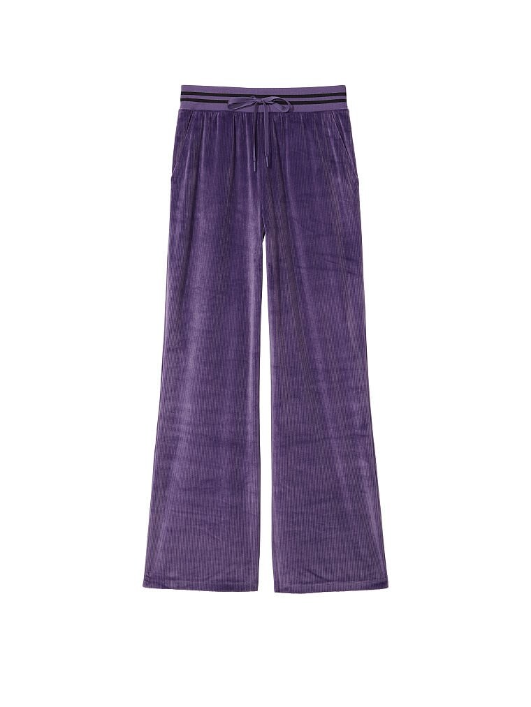 

Спортивные брюки Victoria's Secret Velour Ribbed Wide Leg, фиолетовый