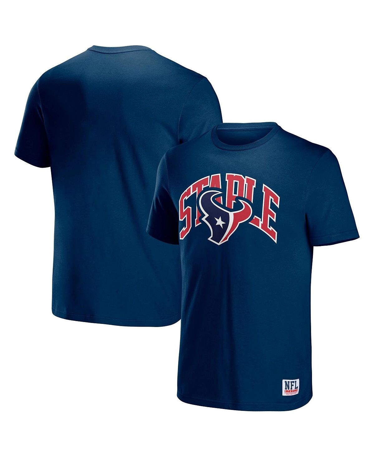 

Мужская футболка с коротким рукавом nfl x staple navy houston texans lockup logo NFL Properties, синий
