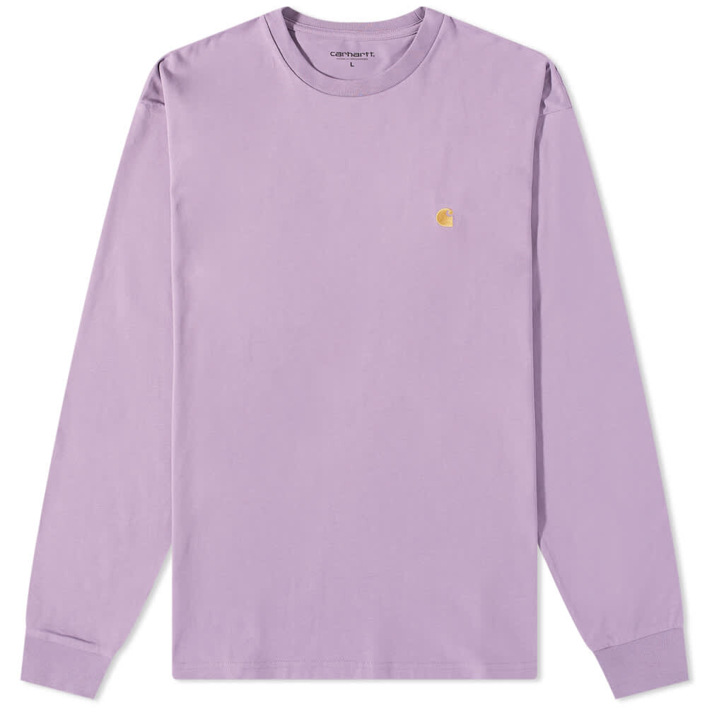 

Футболка Carhartt WIP Long Sleeve Chase Tee, Фиолетовый